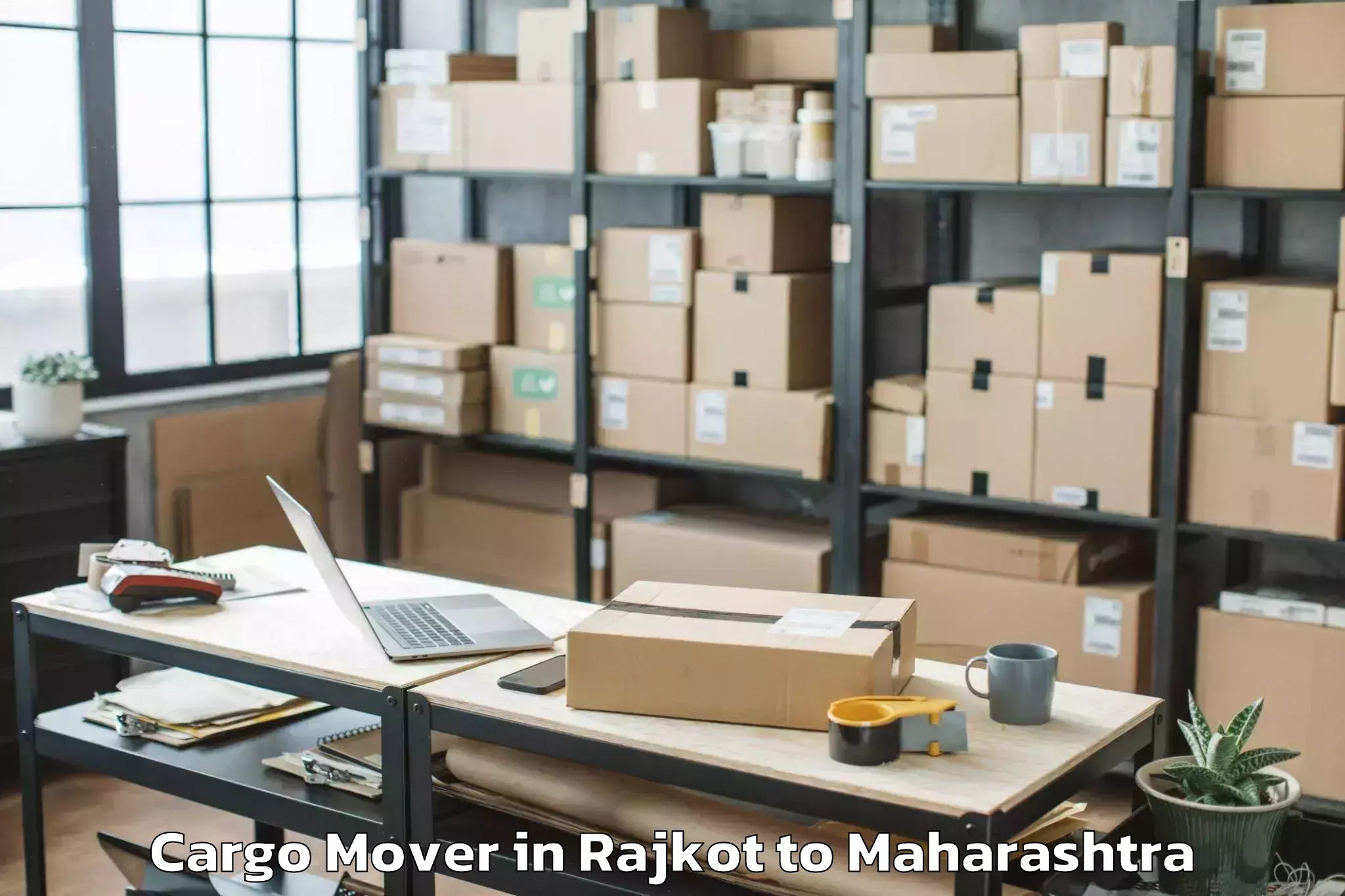 Get Rajkot to Mhasla Cargo Mover